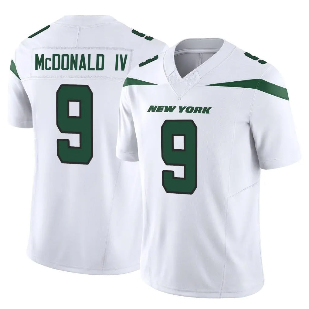 Cooneas NY.Jets #9 Will McDonald IV Player White Limited Vapor F.U.S.E. Home Game Stitched Jerseys