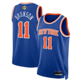 Cooneas NY.Knicks #11 Jalen Brunson  Blue 2026  Finals Patch Swingman Jerseys - Icon Edition