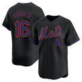 Cooneas NY.Mets #16 Dwight Gooden Player Black Alternate Home Limited Stitched Jerseys