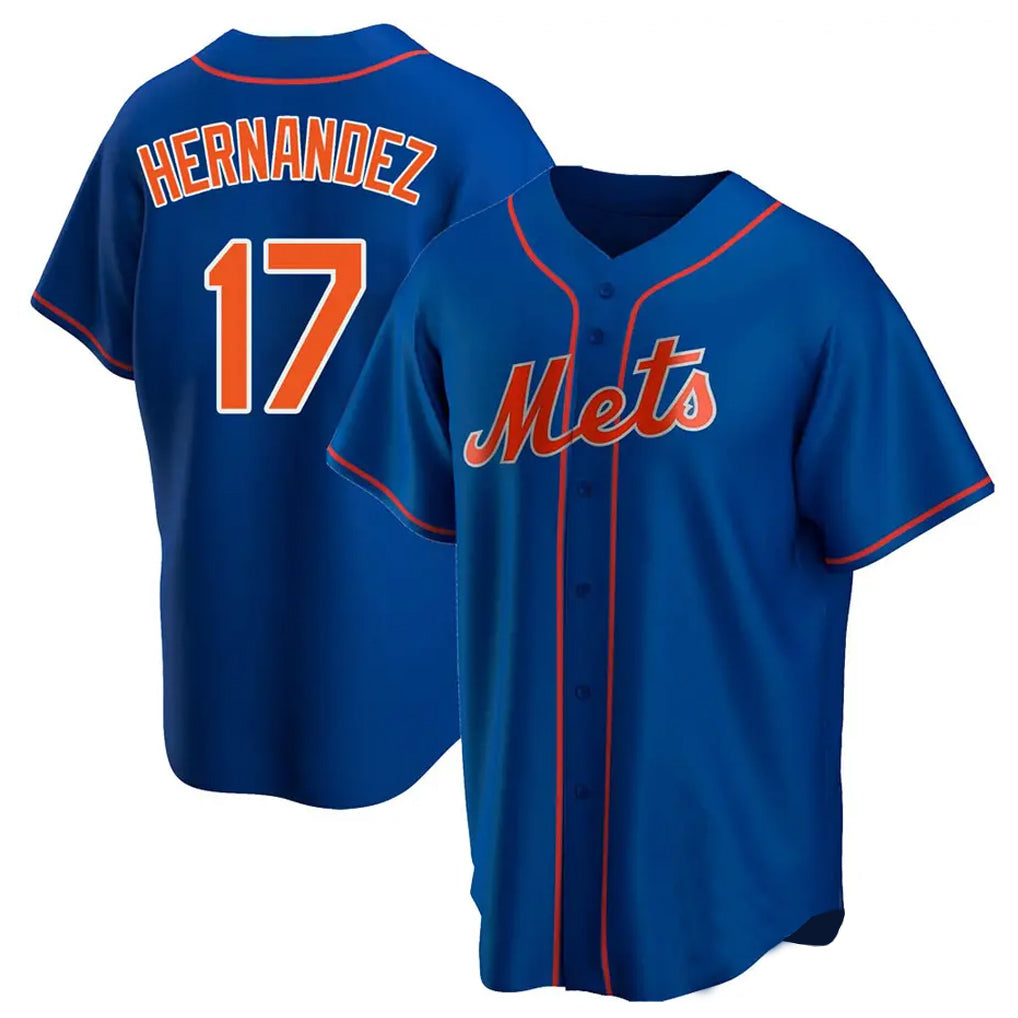 Cooneas NY.Mets #17 Keith Hernandez Player Royal Home Game Stitched Jerseys