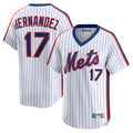 Cooneas NY.Mets #17 Keith Hernandez Player White Cooperstown Collection T-shirt Game Stitched Jerseys