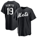 Cooneas NY.Mets #19 Bo Bichette Player Black Home Game Stitched Jerseys