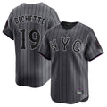 Cooneas NY.Mets #19 Bo Bichette Player Gray City Connect Limited Stitched Jerseys
