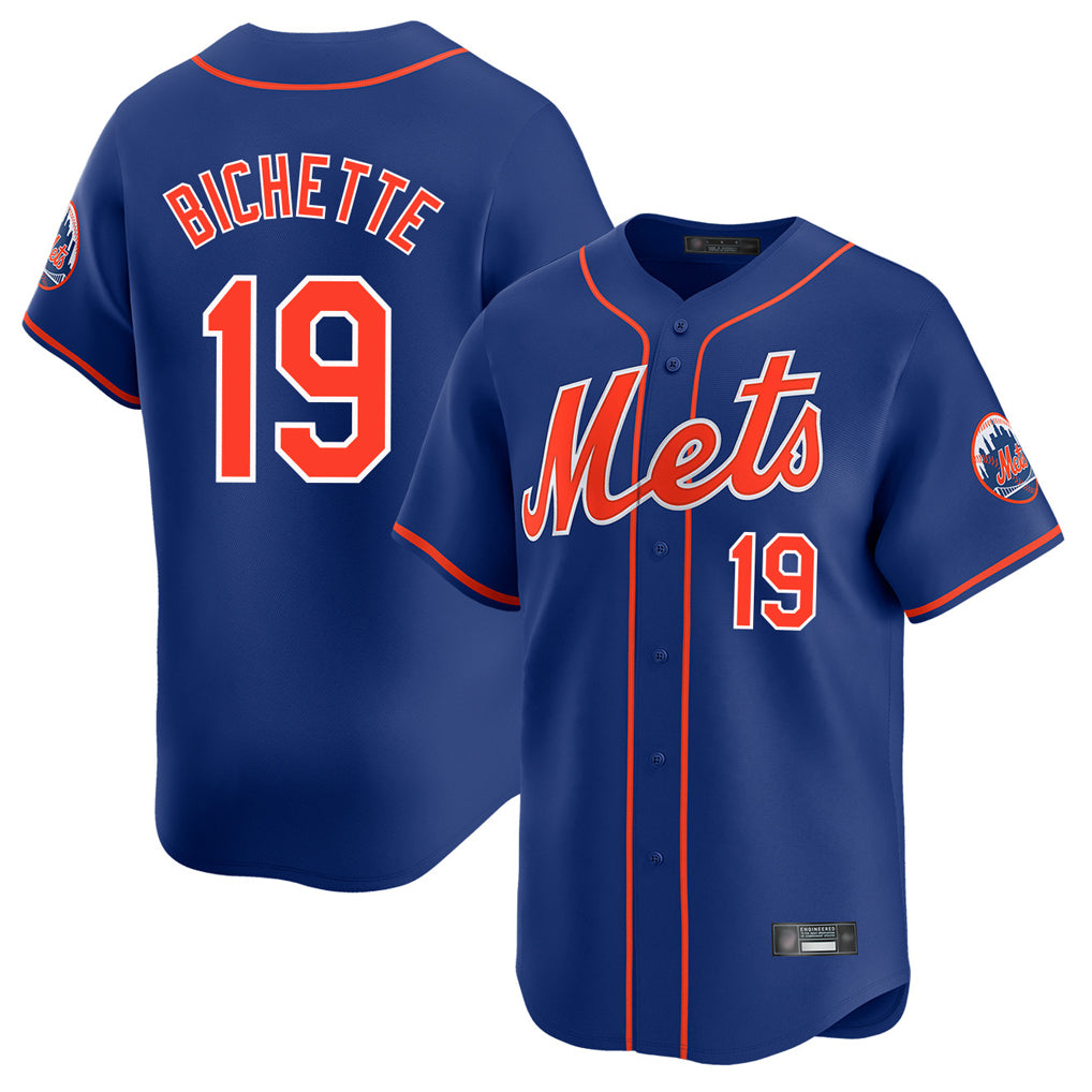 Cooneas NY.Mets #19 Bo Bichette Player Royal Home Limited Stitched Jerseys