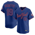 Cooneas NY.Mets #19 Bo Bichette Player Royal T-shirt Home Limited Elite Stitched Jerseys