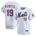 Cooneas NY.Mets #19 Bo Bichette Player White Home Limited Stitched Jerseys