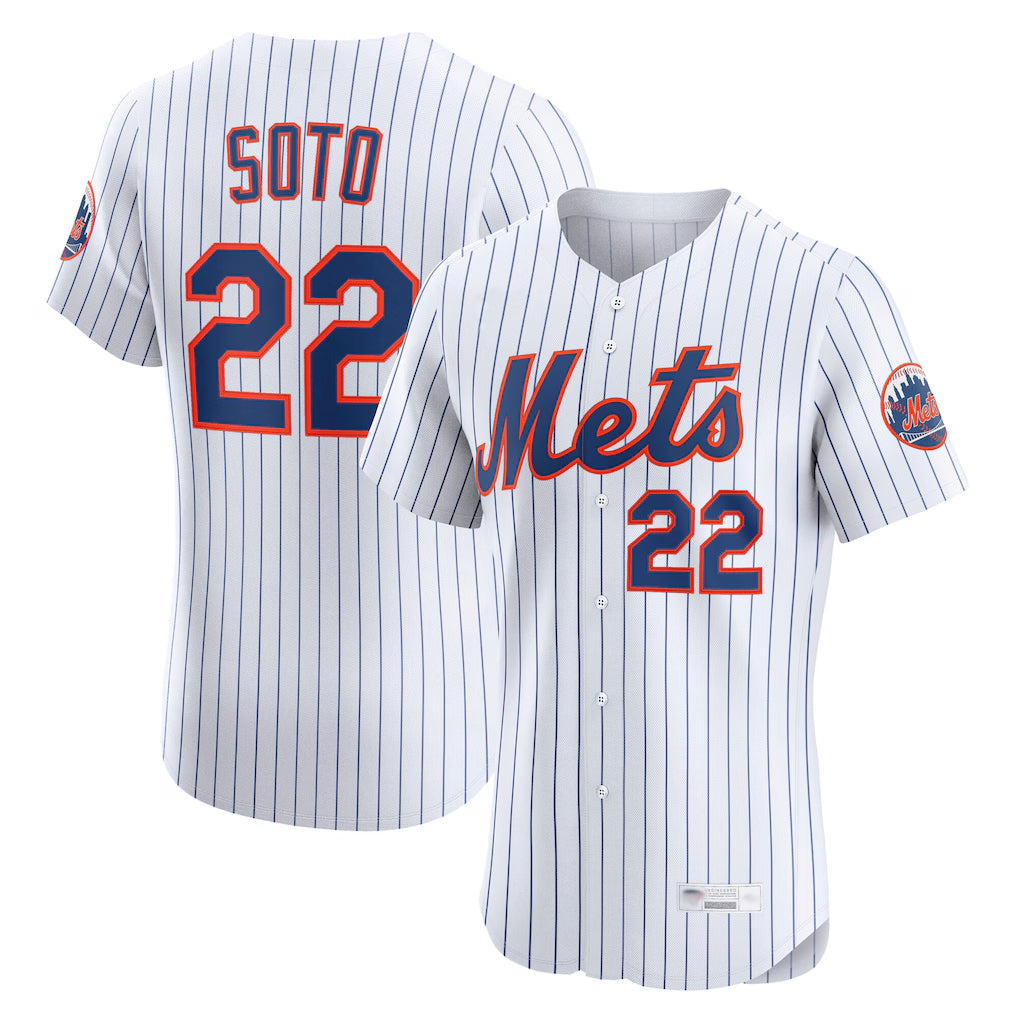 Cooneas NY.Mets #22 Juan Soto Player White Home Limited Elite Stitched Jerseys