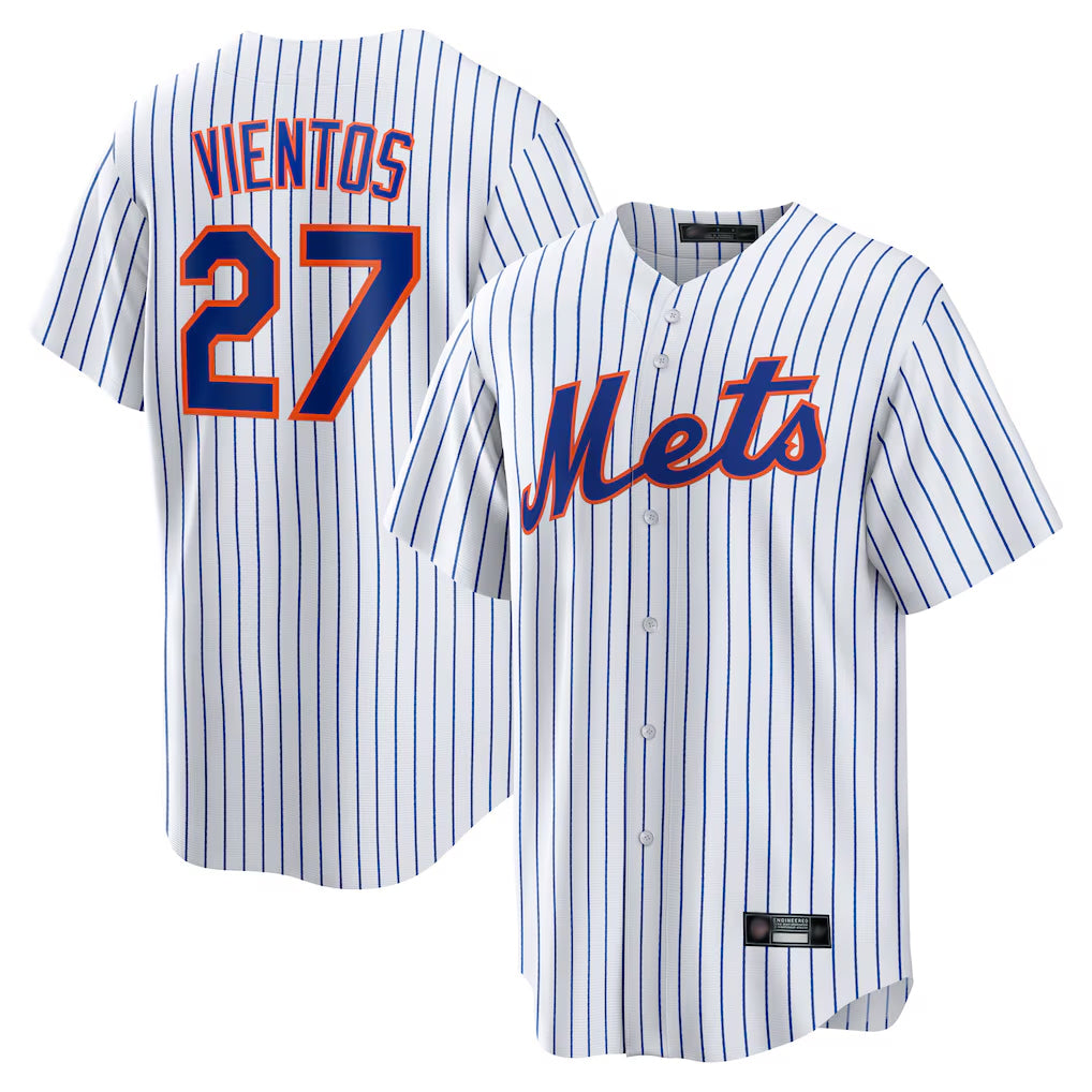 Cooneas NY.Mets #27 Mark Vientos Player White Home Game Stitched Jerseys