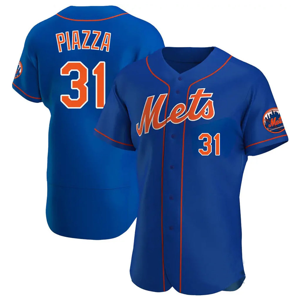 Cooneas NY.Mets #31 Mike Piazza Player Royal Limited Elite Home Stitched Jerseys