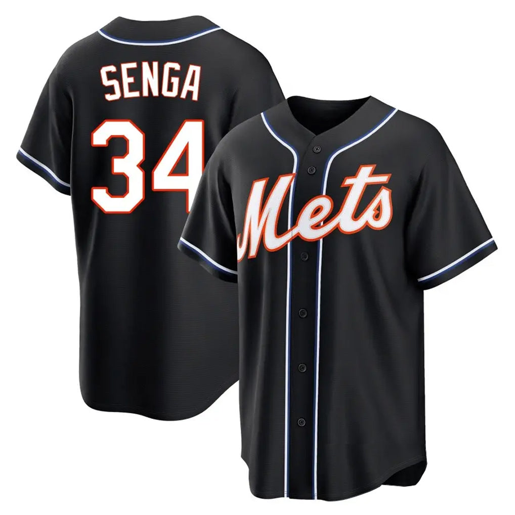 Cooneas NY.Mets #34 Kodai Senga Player Black Fashion Out Game Stitched Jerseys