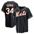 Cooneas NY.Mets #34 Kodai Senga Player Black Fashion Out Game Stitched Jerseys