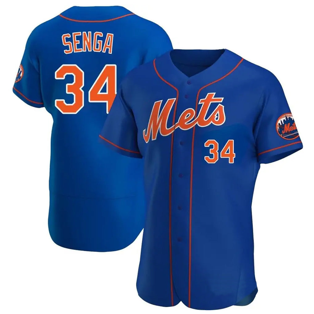 Cooneas NY.Mets #34 Kodai Senga Player Royal Limited Elite Home Stitched Jerseys