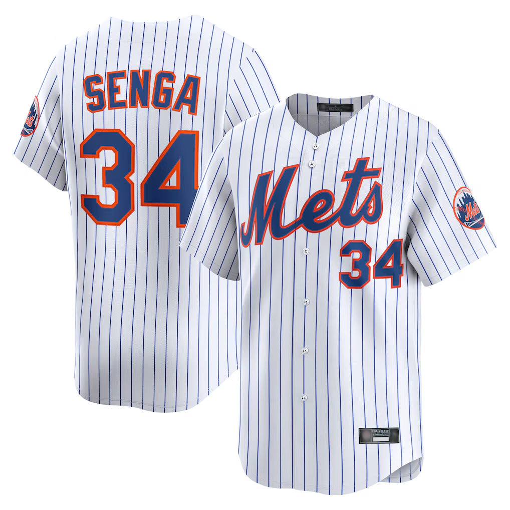 Cooneas NY.Mets #34 Kodai Senga Player White Home Limited Stitched Jerseys