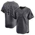 Cooneas NY.Mets #41 Tom Seaver Player Gray City Connect Limited Stitched Jerseys