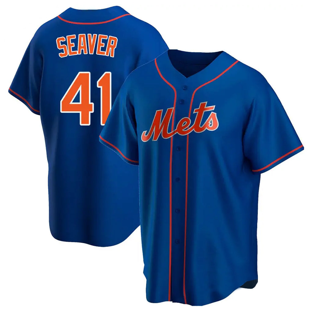 Cooneas NY.Mets #41 Tom Seaver Player Royal Home Game Stitched Jerseys