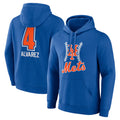 Cooneas NY.Mets #4 Francisco Alvarez Player Royal Club Pullover Hoodie Game Stitched Jerseys