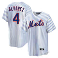 Cooneas NY.Mets #4 Francisco Alvarez Player White Home Game Stitched Jerseys