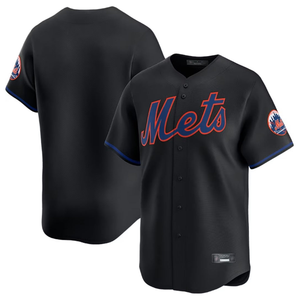 Cooneas NY.Mets Blank Player Black Alternate Home Limited Stitched Jerseys
