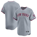 Cooneas NY.Mets Blank Player Gray Road Limited Home Stitched Jerseys