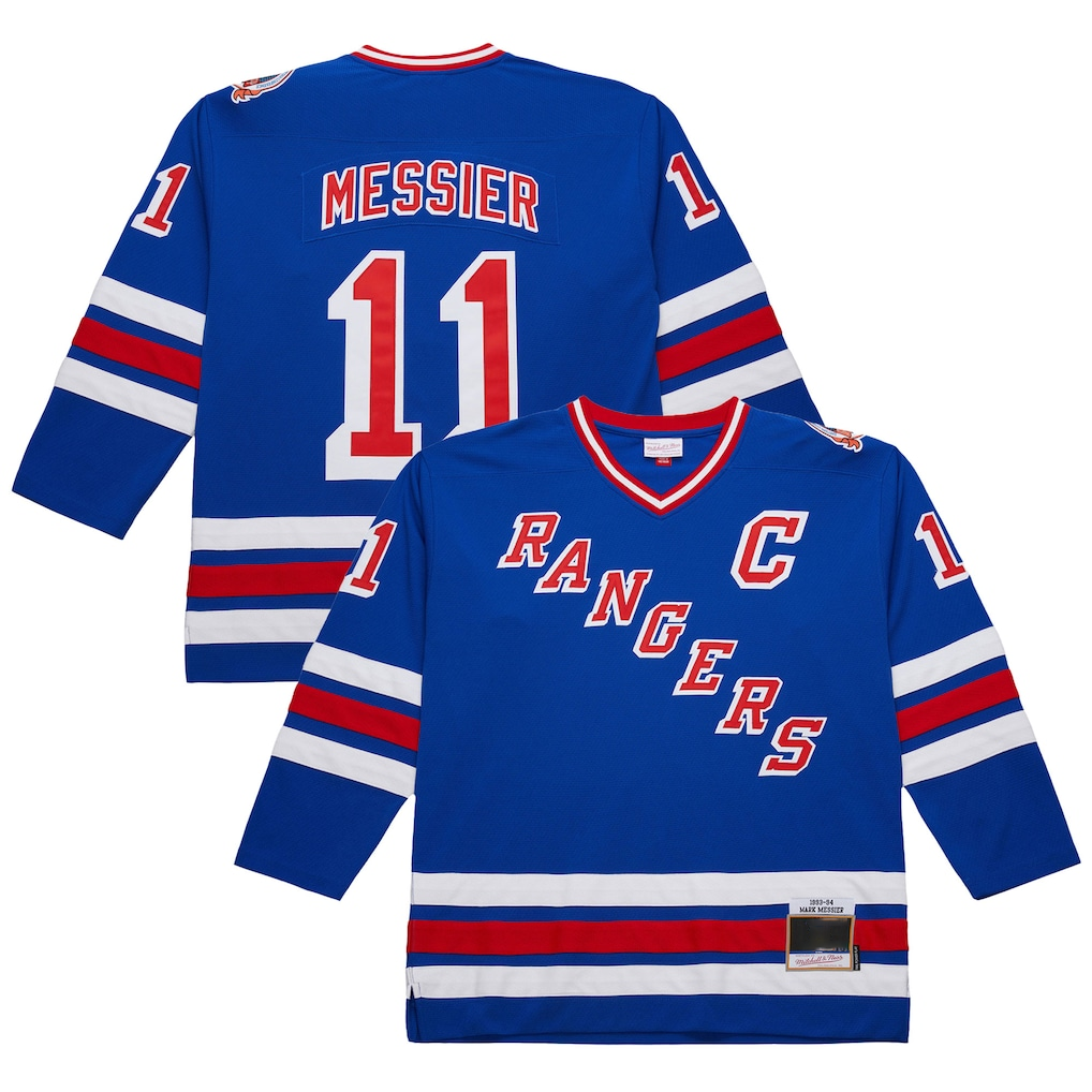Cooneas NY.Rangers #11 Mark Messier Royal 1993-94 Power Play Jerseys