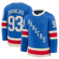 Cooneas NY.Rangers #93 Mika Zibanejad Blue Centennial Premium Jerseys