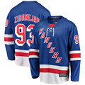 Cooneas NY.Rangers #93 Mika Zibanejad Blue Home Breakaway Player Jerseys