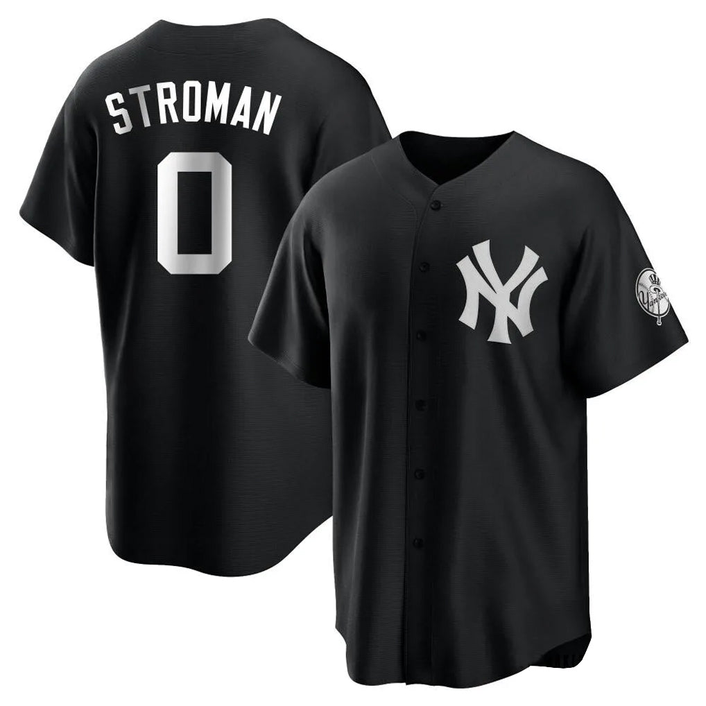 Cooneas NY.Yankees #0 Marcus Stroman Player Black Game Stitched Jerseys