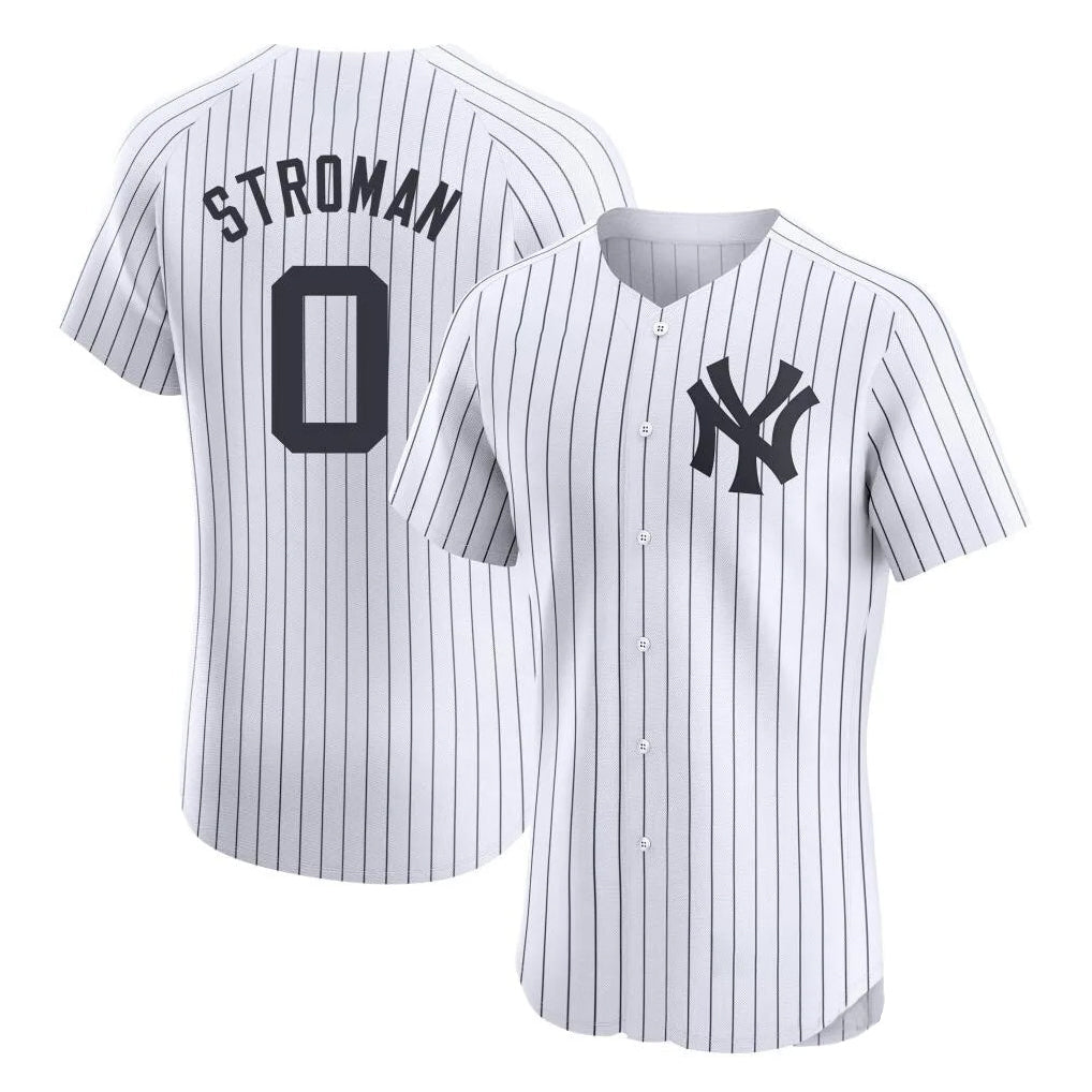 Cooneas NY.Yankees #0 Marcus Stroman Player White Limited Elite Home Stitched Jerseys