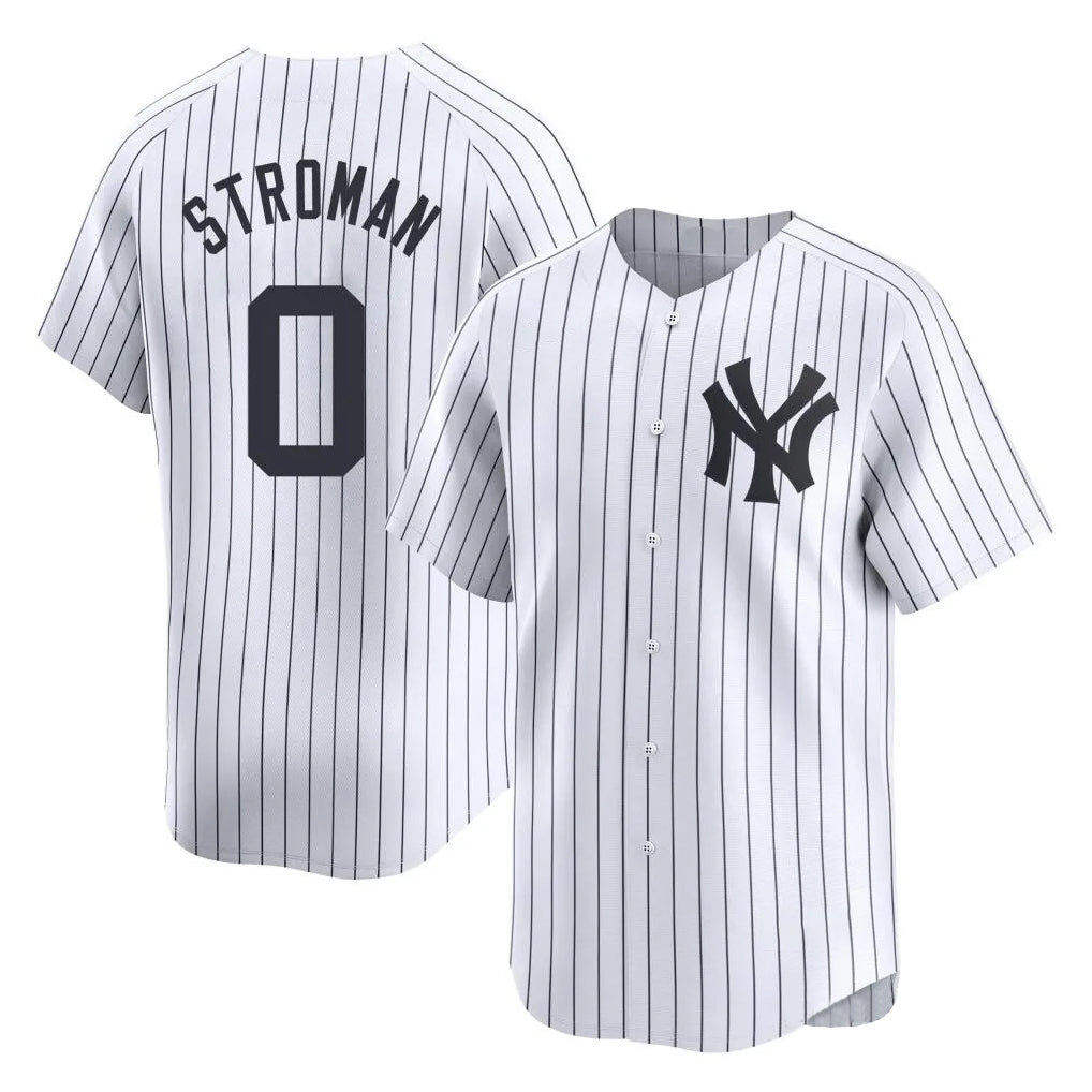 Cooneas NY.Yankees #0 Marcus Stroman Player White Limited Home Stitched Jerseys