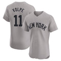 Cooneas NY.Yankees #11 Anthony Volpe Player Gray Limited Elite Home Stitched Jerseys