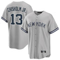 Cooneas NY.Yankees #13 Jazz Chisholm Jr Player Gray Road Game Stitched Jerseys