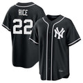 Cooneas NY.Yankees #22 Ben Rice Player Black Out Game Home Stitched Jerseys