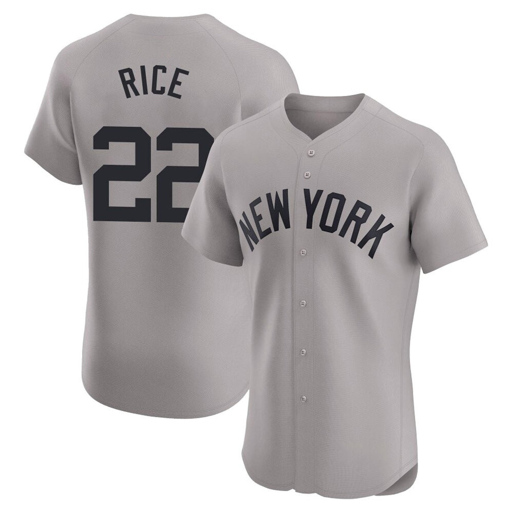 Cooneas NY.Yankees #22 Ben Rice Player Gray Limited Elite Home Stitched Jerseys