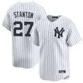 Cooneas NY.Yankees #27 Giancarlo Stanton Player White Limited Home Stitched Jerseys