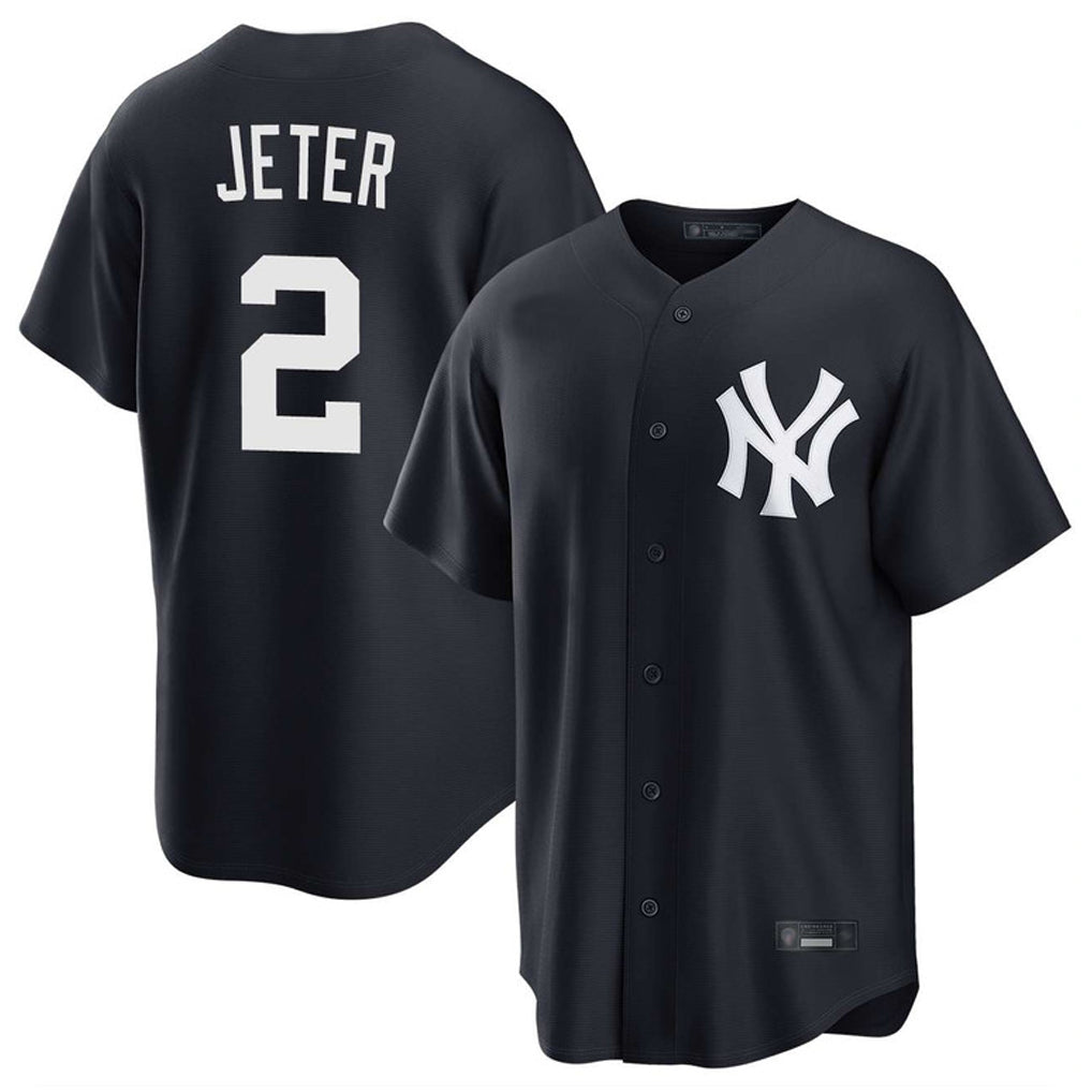 Cooneas NY.Yankees #2 Derek Jeter Player Navy Game Stitched Jerseys
