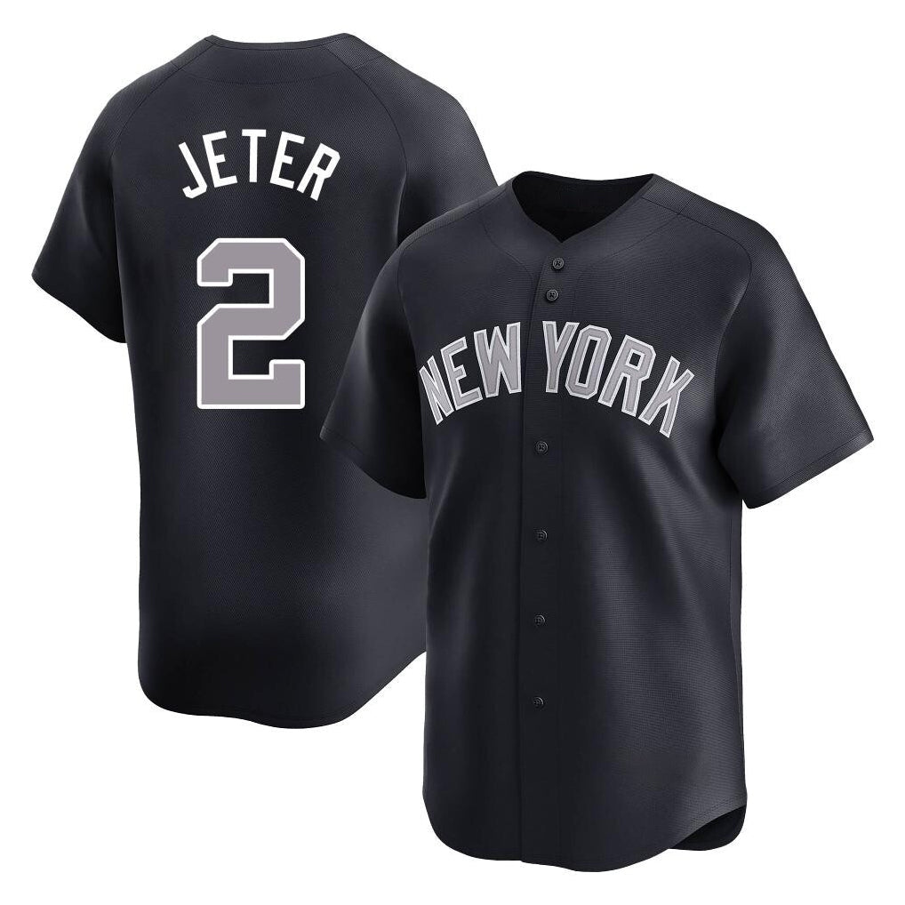 Cooneas NY.Yankees #2 Derek Jeter Player Navy Limited Game Stitched Jerseys