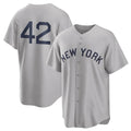 Cooneas NY.Yankees #42 Mariano Rivera Player Gray Field of Dreams Game Stitched Jerseys