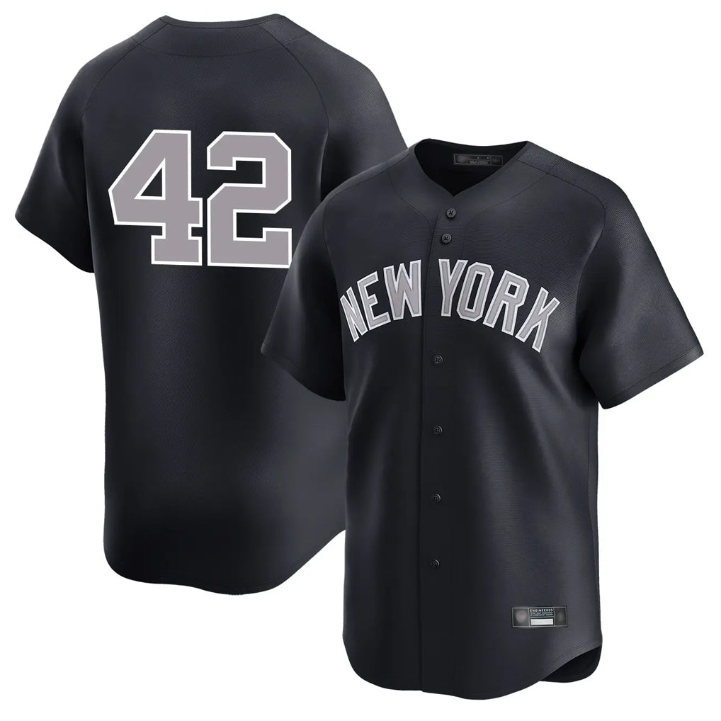 Cooneas NY.Yankees #42 Mariano Rivera Player Navy Limited Stitched Jerseys