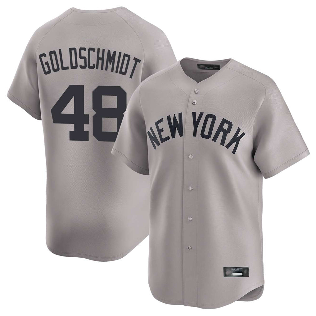 Cooneas NY.Yankees #48 Paul Goldschmidt Player Gray Limited Stitched Jerseys