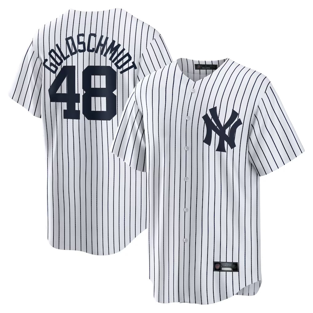 Cooneas NY.Yankees #48 Paul Goldschmidt Player White Game Home Stitched Jerseys