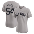 Cooneas NY.Yankees #54 Max Fried Player Gray Limited Elite Home Stitched Jerseys