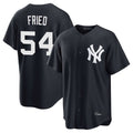 Cooneas NY.Yankees #54 Max Fried Player Navy Game Stitched Jerseys