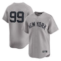 Cooneas NY.Yankees #99 Aaron Judge Player Gray Limited Home Stitched Jerseys
