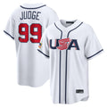 Cooneas NY.Yankees #99 Aaron Judge Player White USA 2026 World Classic Limited Game Stitched Jerseys