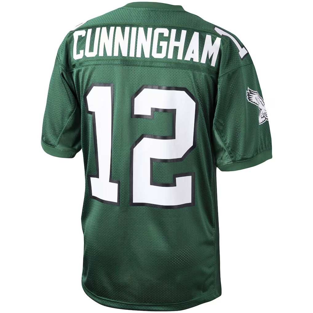 Cooneas P.Eagles 1992 #12 Randall Cunningham Mitchell & Ness Green Authentic Throwback Retired Player Stitched Puhic Jersey