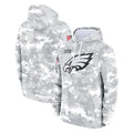 Cooneas P.Eagles Arctic Camo Salute to Service Pullover Hoodies Limited Game Blank Player Stitched Jerseys