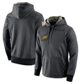 Cooneas P.Eagles Gray Pullover Hoodies Home Game Blank Player Stitched Jerseys
