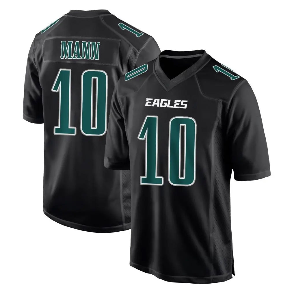 Cooneas P.Eagles #10 Braden Mann Player Carbon Black Fashion Home Game Stitched Jerseys