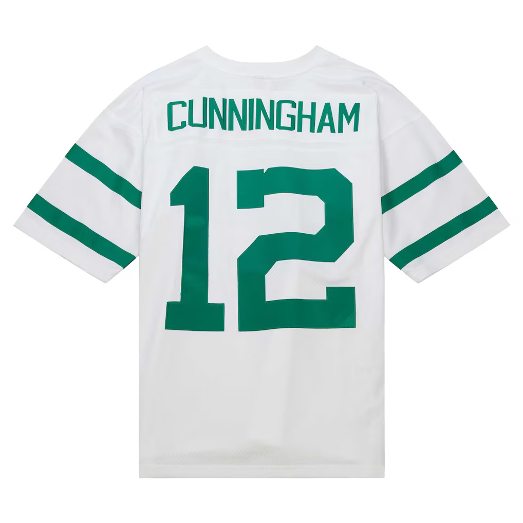 Cooneas P.Eagles #12 Randall Cunningham Mitchell & Ness White Legacy Replica Jersey