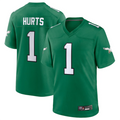 Cooneas P.Eagles #1 Jalen Hurts Player Kelly Green Game Stitched Jerseys